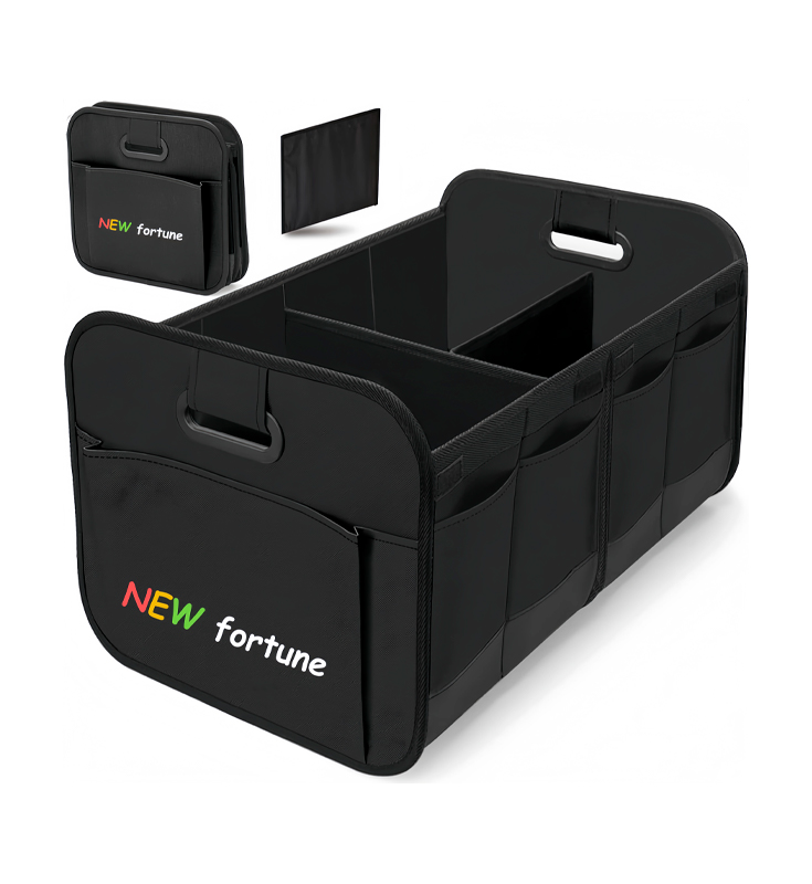 H-12 sammenleggbar oppbevaringspose med flere rom med forsterkede håndtak