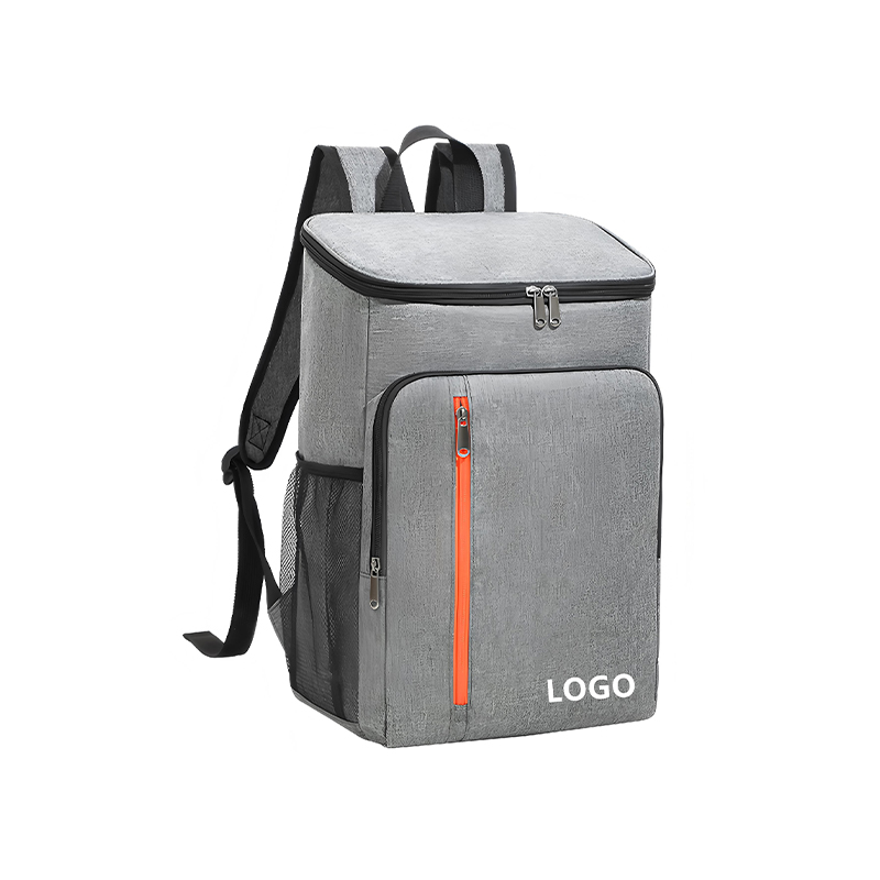 B-16 Grå vanntett ryggsekk Bærbar myk veske Passer for utendørs fotturer