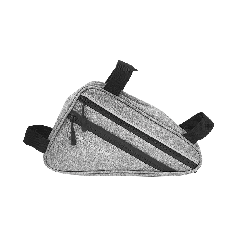 BI-01 Grå reflekterende tape Vanntett sykkeltriangelveske